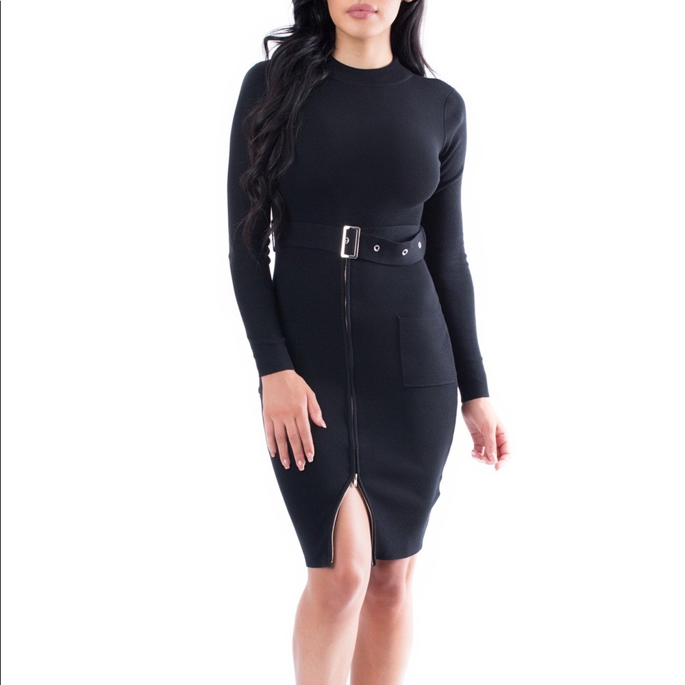 Bellarte belted dress in grey
